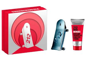 Kit 212 Heroes + Gel De Banho 90ml - Perfume Masculino - Eau De Toilette